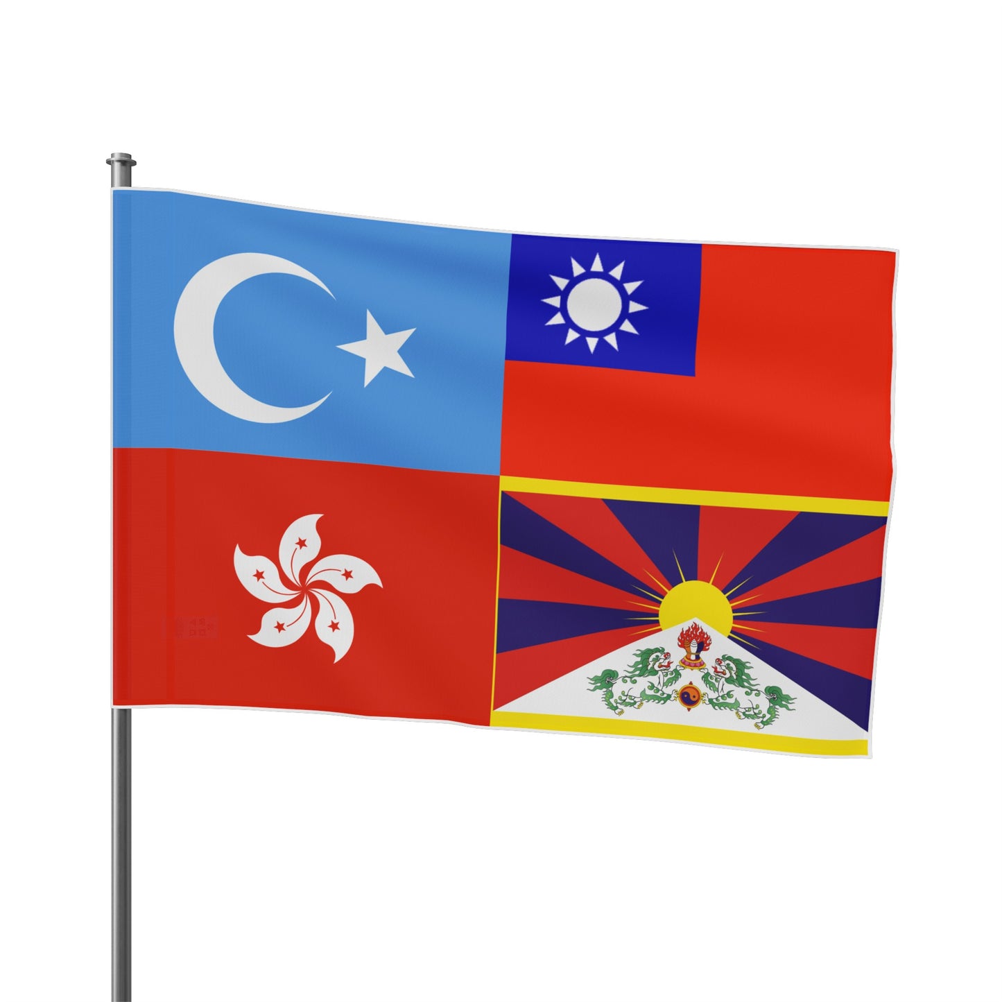 Democratic Republic of Xinjiang, Taiwan, Hong Kong, and Tibet