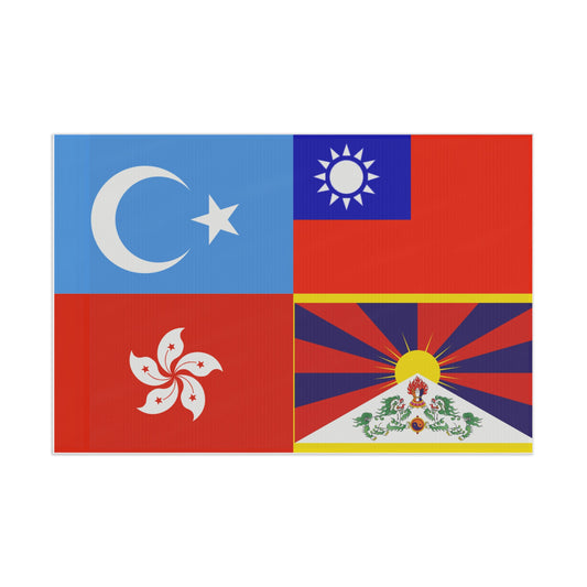 Democratic Republic of Xinjiang, Taiwan, Hong Kong, and Tibet